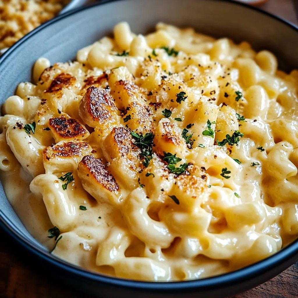 Cremiges Hähnchen Mac and Cheese