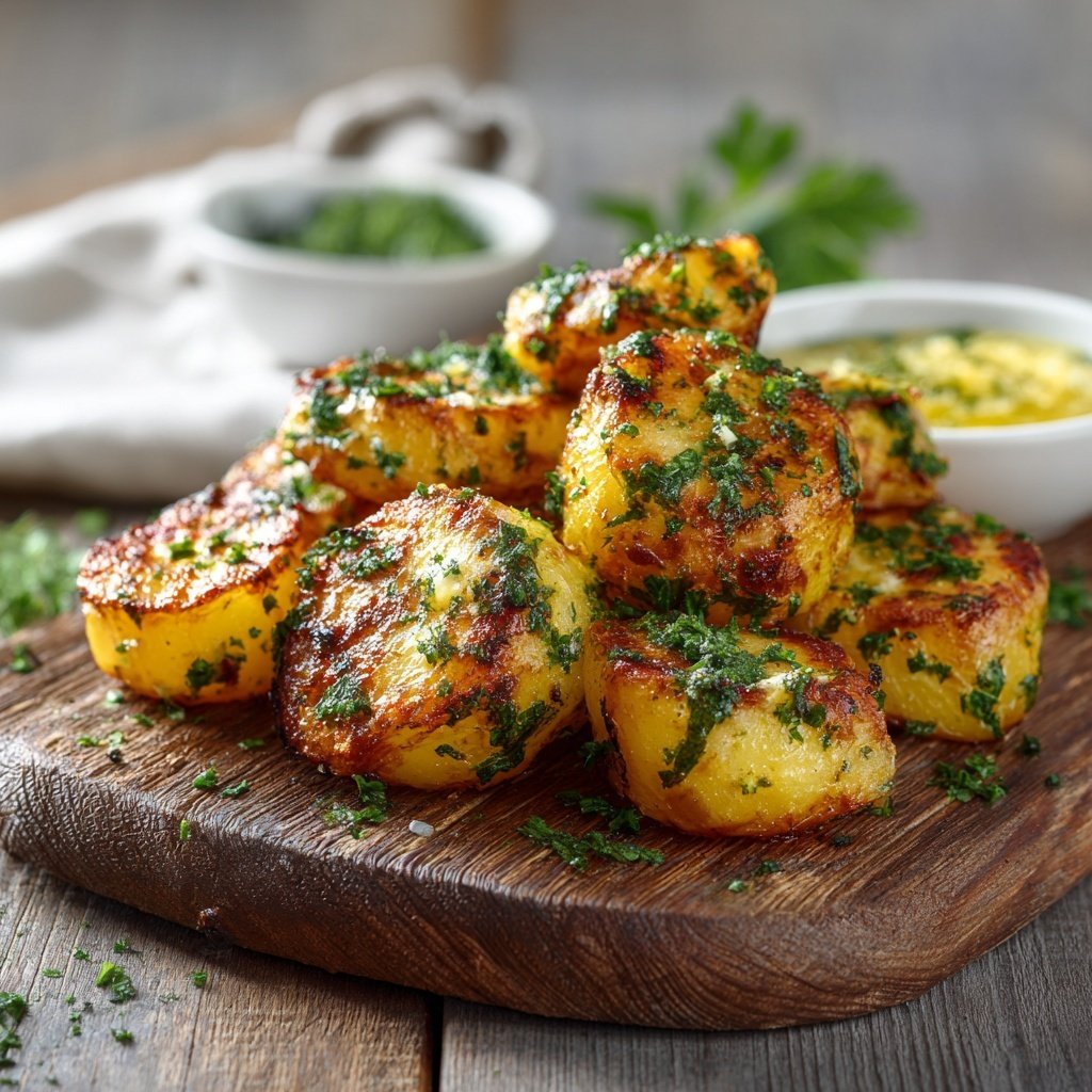 Knusprige Grillkartoffeln Mit Kräuterbutter