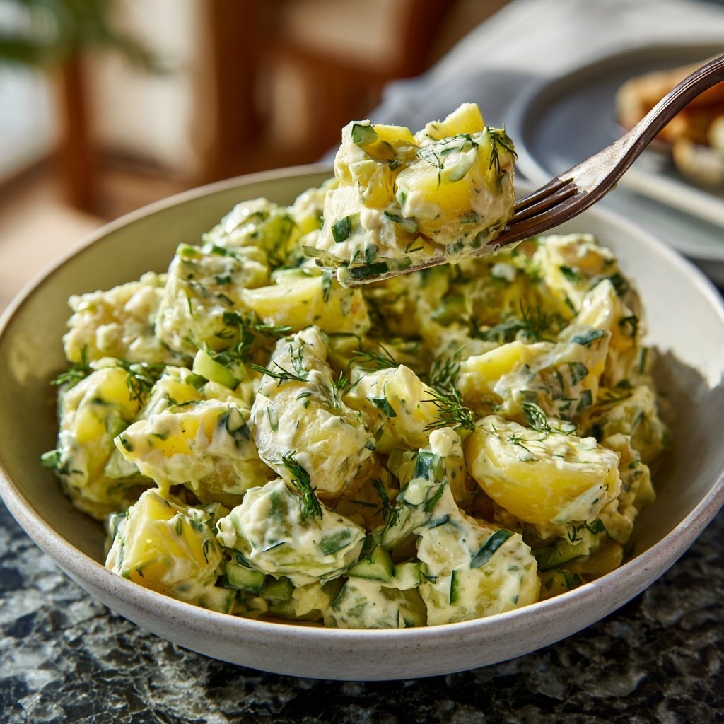 Kartoffelsalat Zum Grillen Mit Senf Dressing