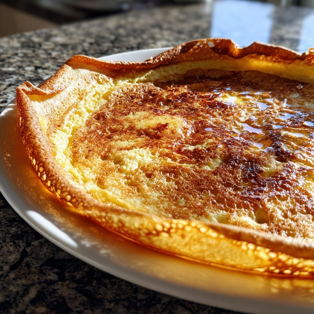 Pfannkuchen dünn ausgebacken