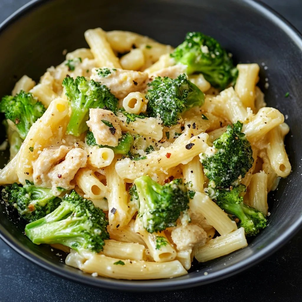 Nudeln mit Brokkoli in Sahne Soße