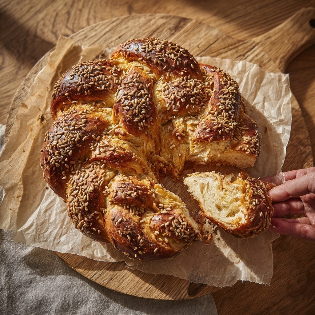 Zupfbrot Mit Sonnenblumenkernen
