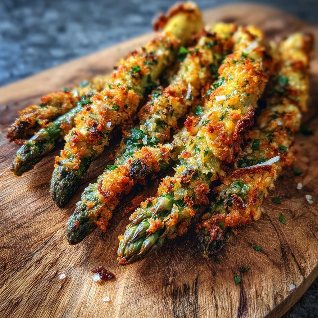 Grüner Spargel Mit Zitronen Kruste