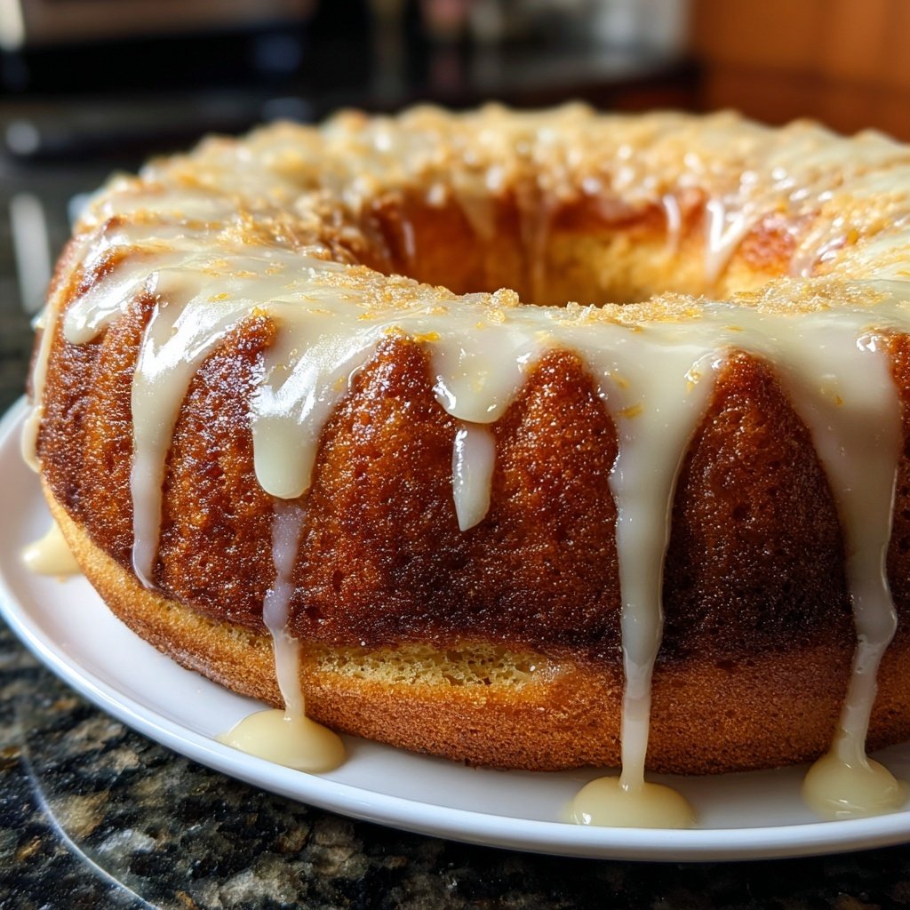 Zitronenkuchen mit Frischkäsefüllung