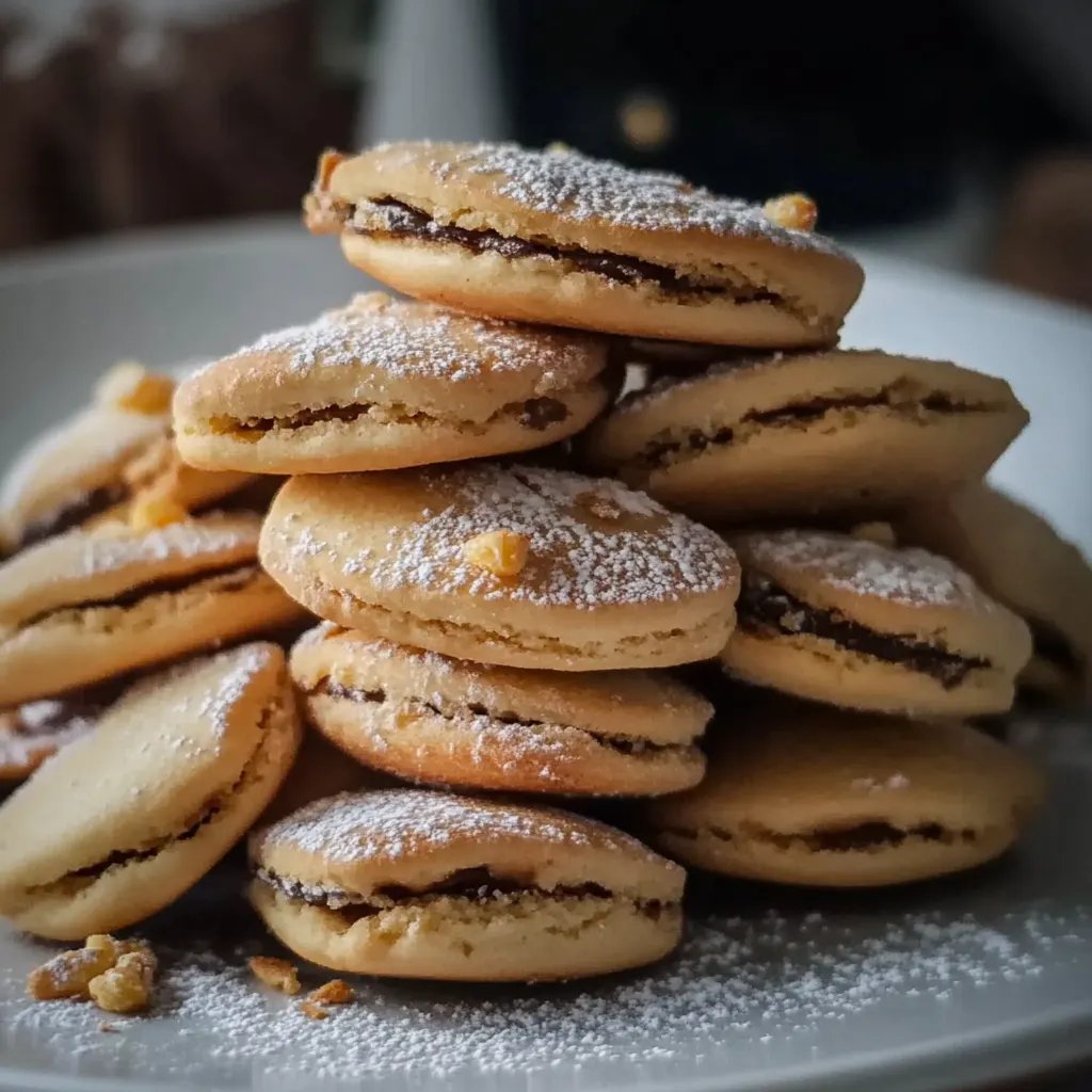 Kekse mit Karamell-Milchmädchenfüllung