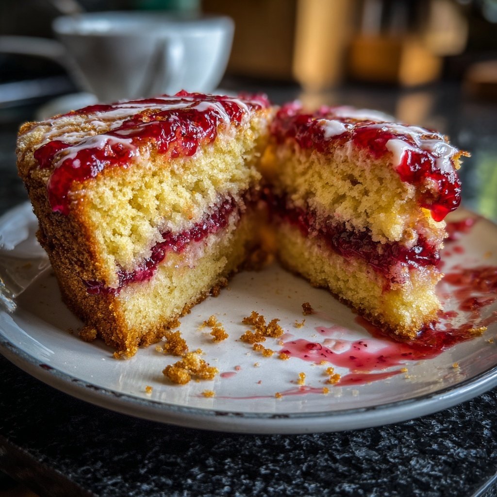 Blechkuchen mit Beerenpudding