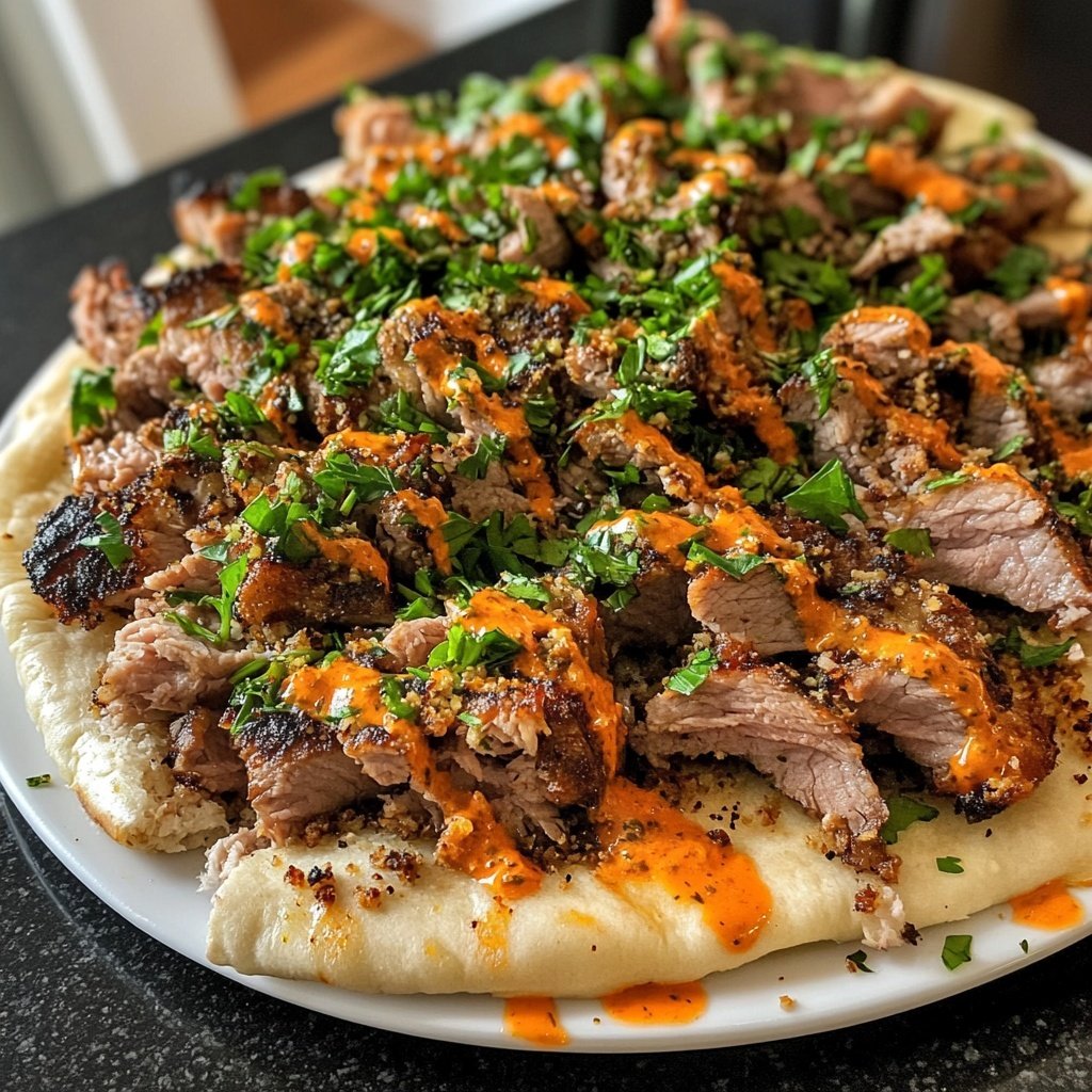 Döner mit Kräutersauce