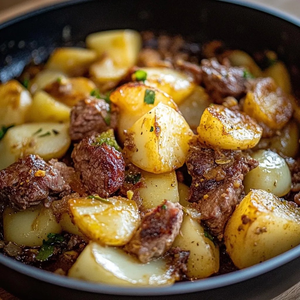 Herzhafte Spitzkohl-Kartoffel-Pfanne mit Hackfleisch