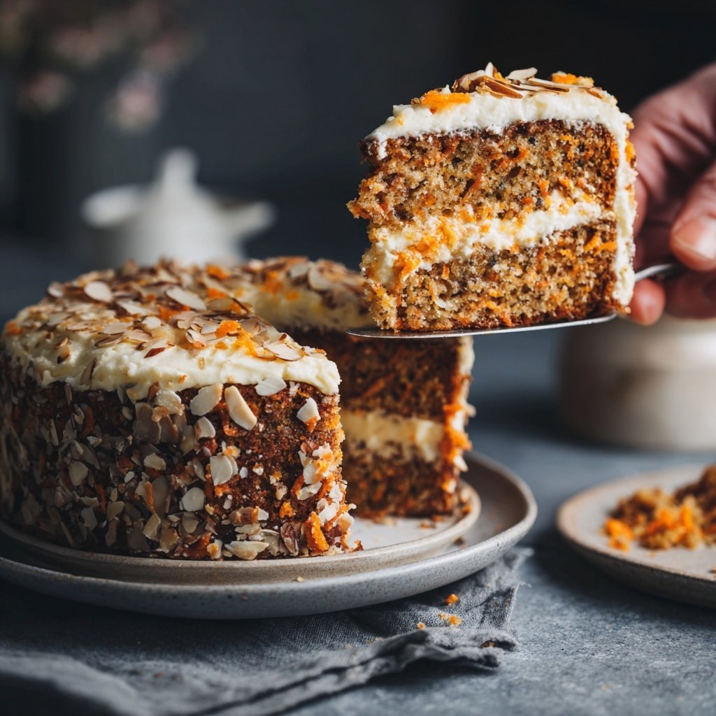 Karottenkuchen Mit Mandeln Und Orange