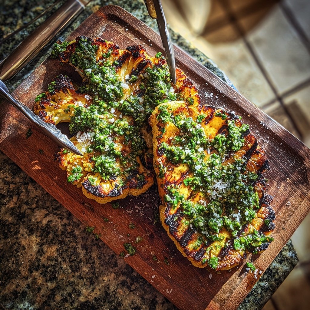 Blumenkohl-Steaks vom Grill