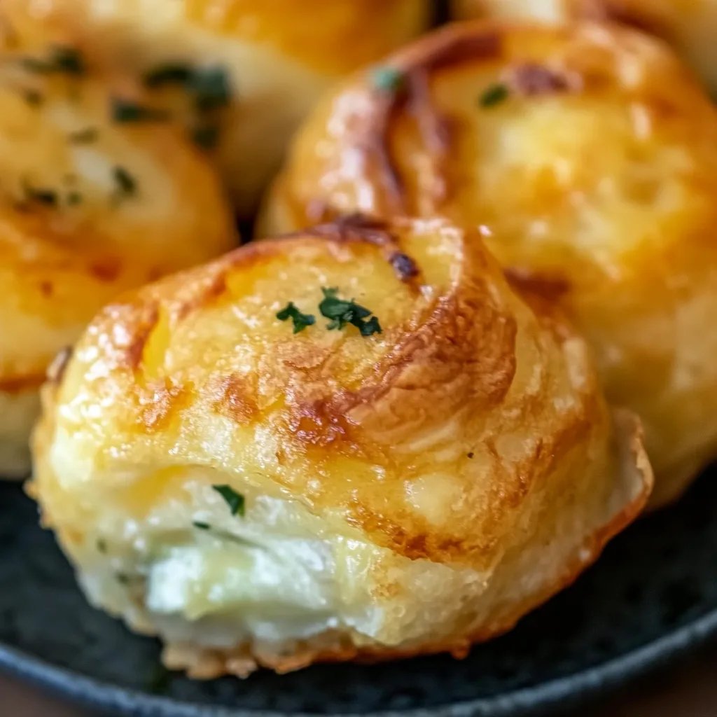 Flammkuchentaschen aus Blätterteig