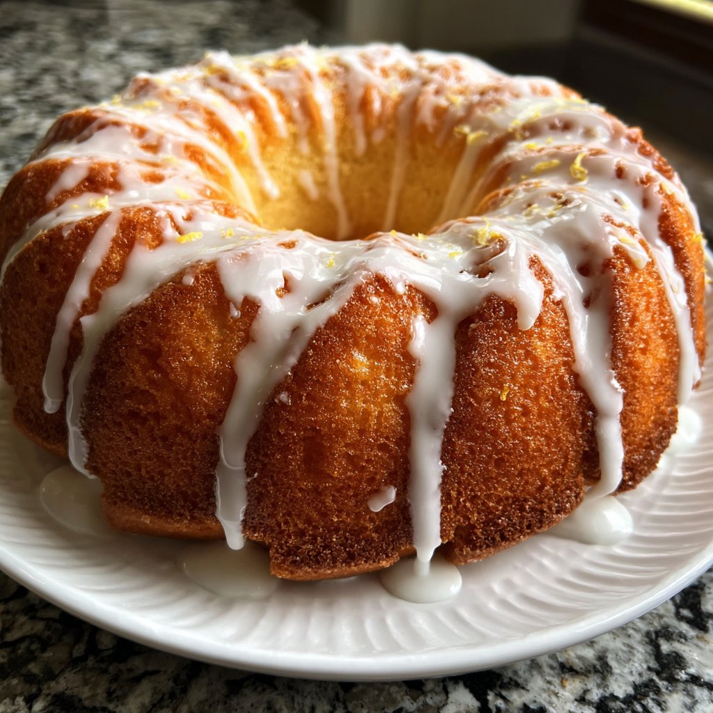 Lockerer Zitronenkuchen für Gäste