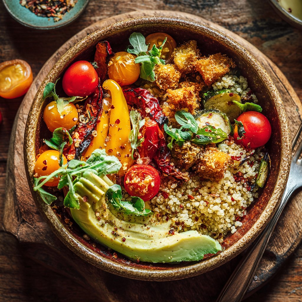 Buddha Bowl mit Quinoa und Gemüse