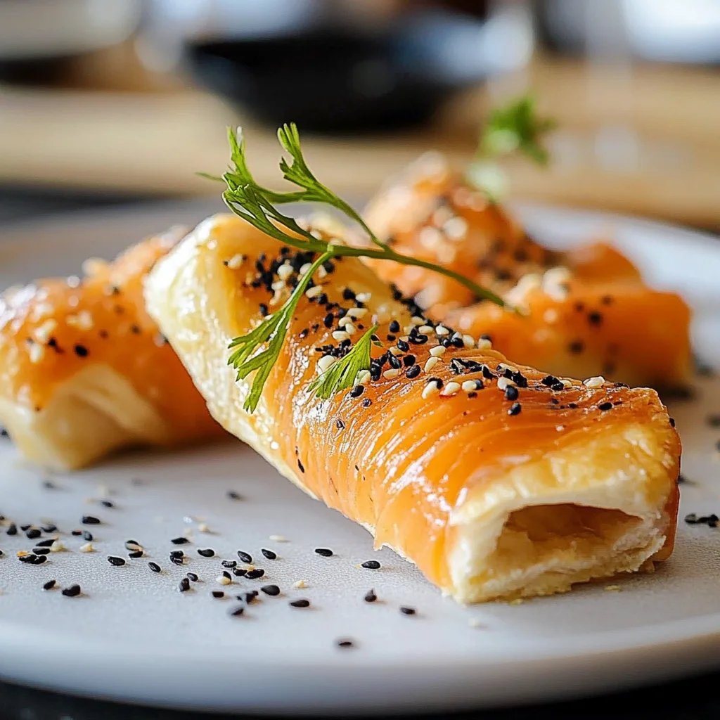 Blätterteig-Lachs-Schleifen