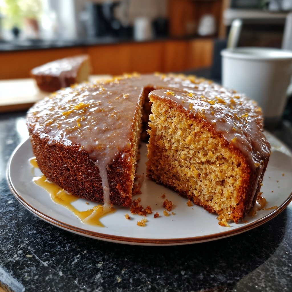 Karottenkuchen Mit Honig Glasur