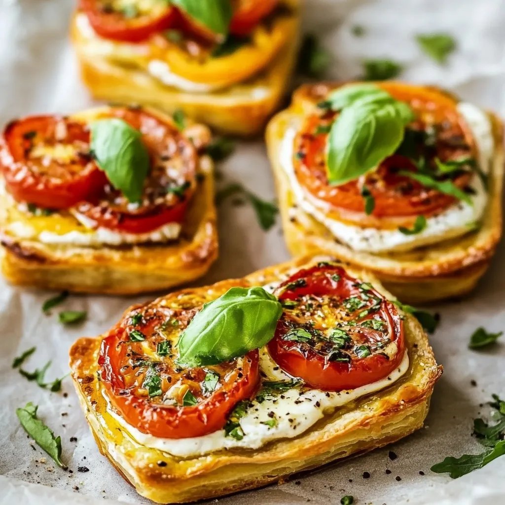 Tomaten-Tartelettes mit Blätterteig