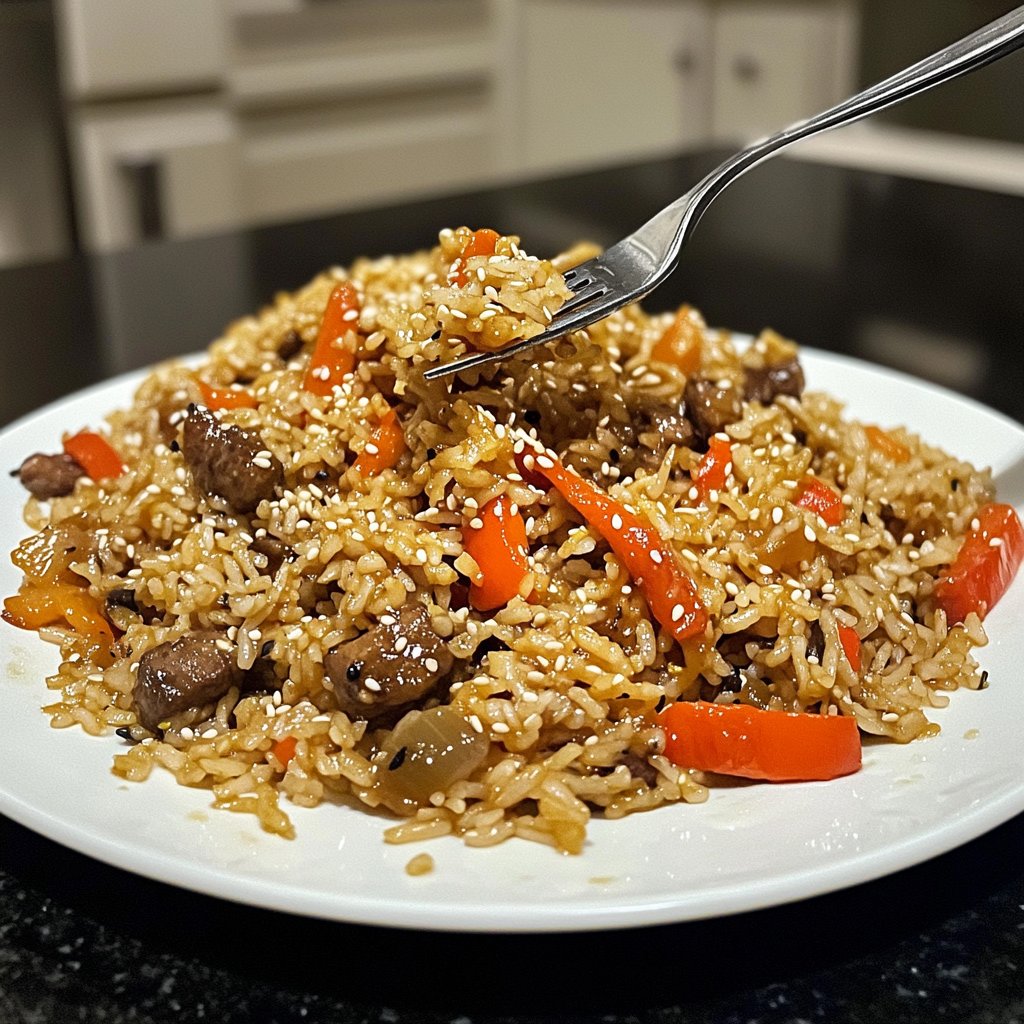 Gebratener Reis mit Sesamöl